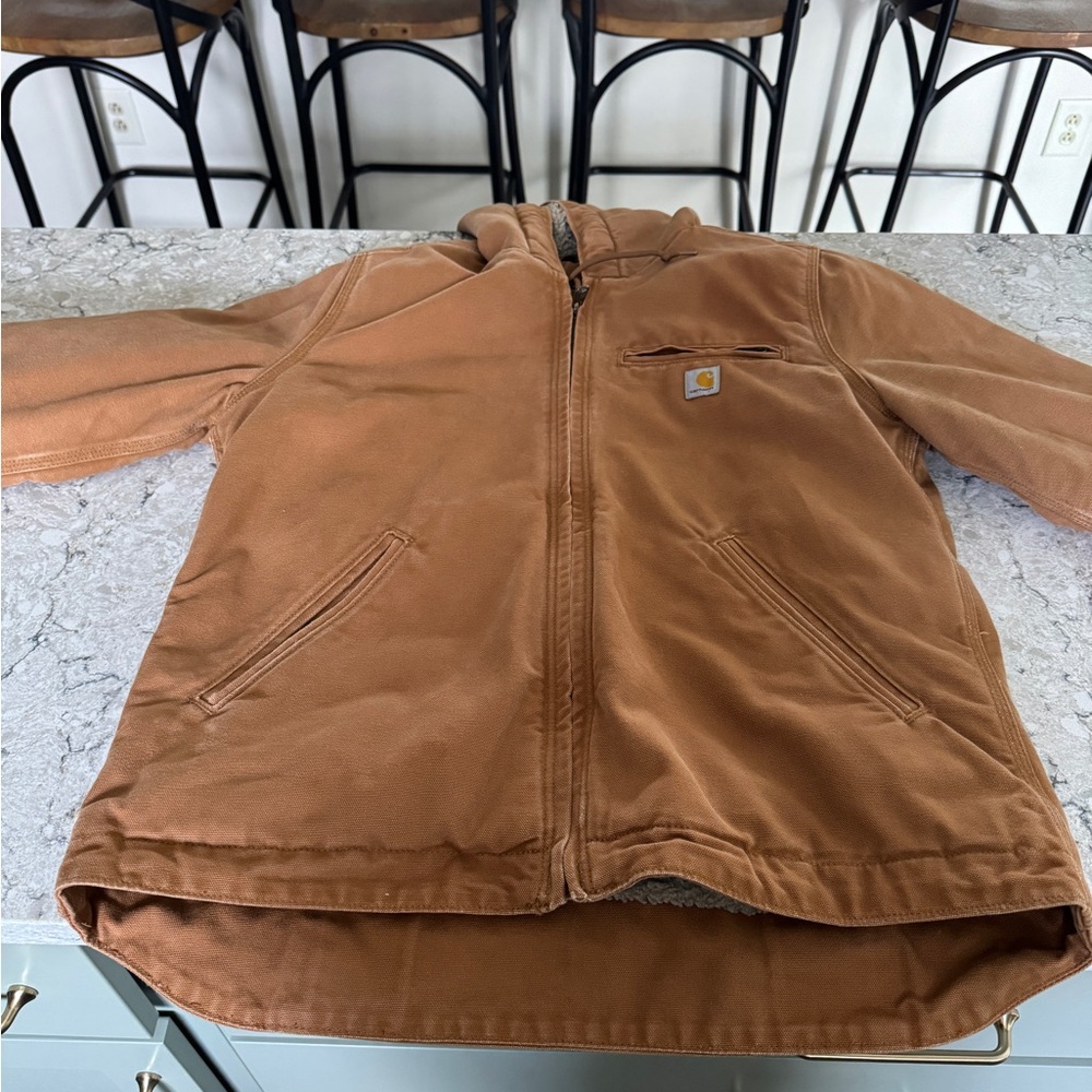 Carhartt Golden Brown Loose Fit Hooded Jacket